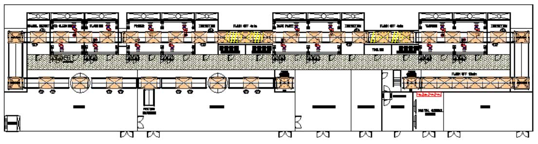 bumper coating line diagram